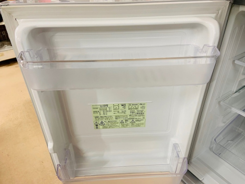 SHARPの２ドア冷蔵庫