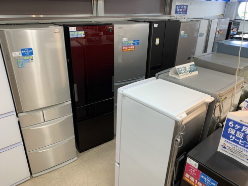 生活家電の冷蔵庫 洗濯機