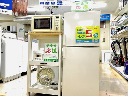 新生活　家電　中古の冷蔵庫　洗濯機　中古　買取