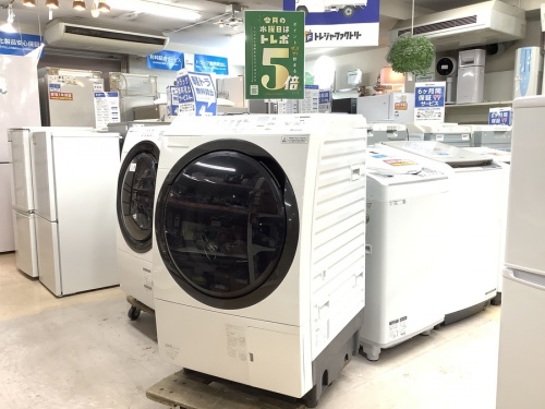 生活家電のドラム式洗濯乾燥機