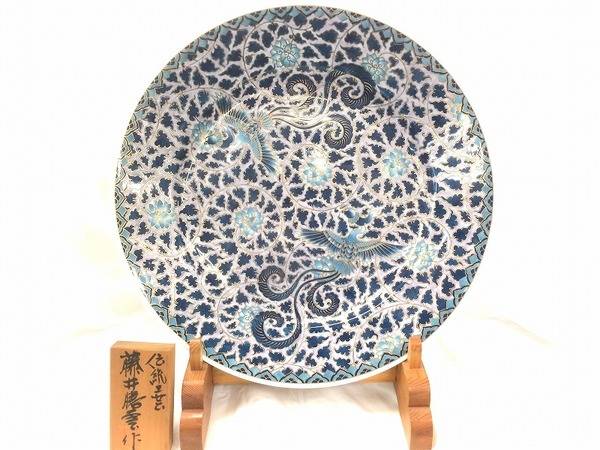 伝統工芸作家 藤井勝雲作　染錦牡丹鳳凰文壺 伝統工芸作家 藤井勝雲作 染錦牡丹鳳凰文壺 □藤井勝