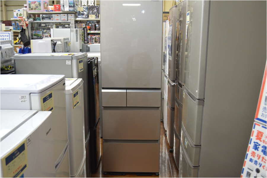 2017年式 406L Panasonic 冷蔵庫 NR-E412PV-N 2017年製 パナソニック 5ドア冷凍冷蔵庫 NR-E412PV-N | 中古家電