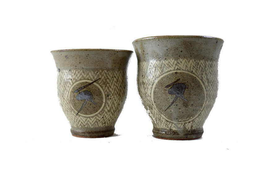 島岡達三（人間国宝）の「象嵌夫婦湯呑」が買取入荷！【千葉みつわ台店