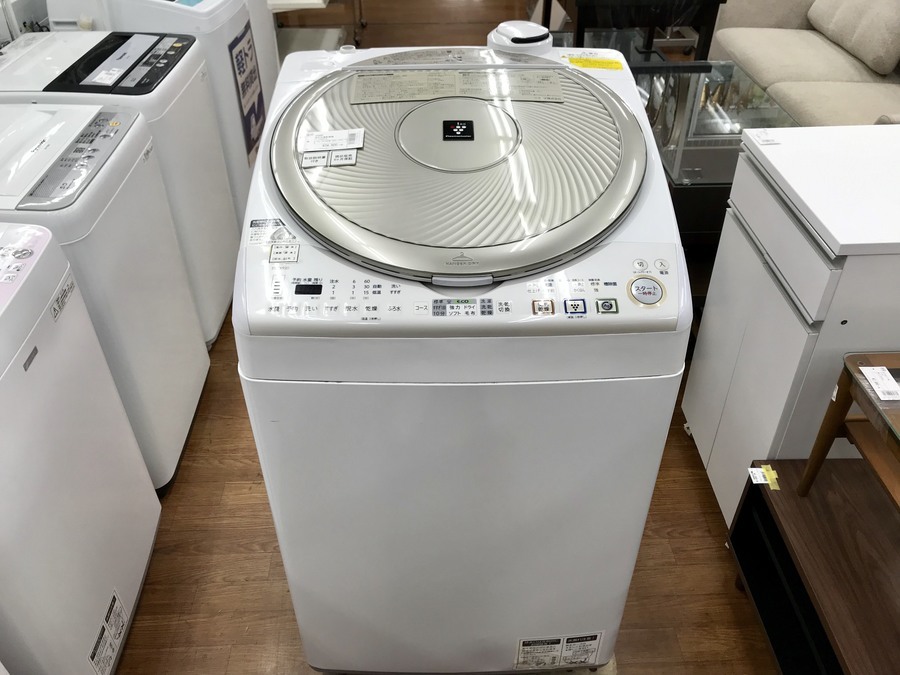 SHARPの縦型洗濯乾燥機「ES-TX920-N」が入荷いたしました