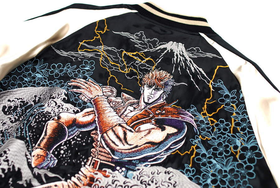 絡繰魂　粋　北斗の拳　リバーシブル 刺繍スカジャン 　XXL 楽天市場】絡繰魂 粋 北斗の拳 ユリア刺繍 リバーシブル