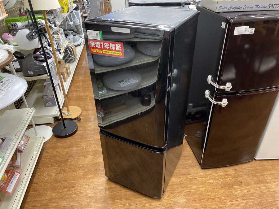 2ドア冷蔵庫 MITSUBISHI(ミツビシ) MR-P15C-B 2018年製 146L 入荷致し 