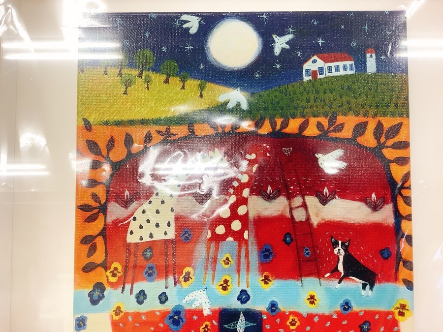 カレン・ホイプティング】『Where the Heart/ﾊｰﾄは何処に』絵画が入荷