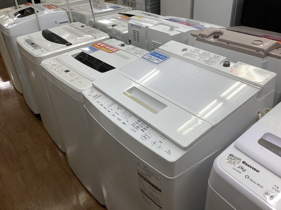 C2576　東芝　TOSHIBA　洗濯機　2018年製　AW-7D6　7kg　半年保証　送料B　札幌　プラクラ南9条店 TOSHIBA（東芝） 中古 洗濯機 2〜3人分 7.0kg ステンレス槽 風乾燥