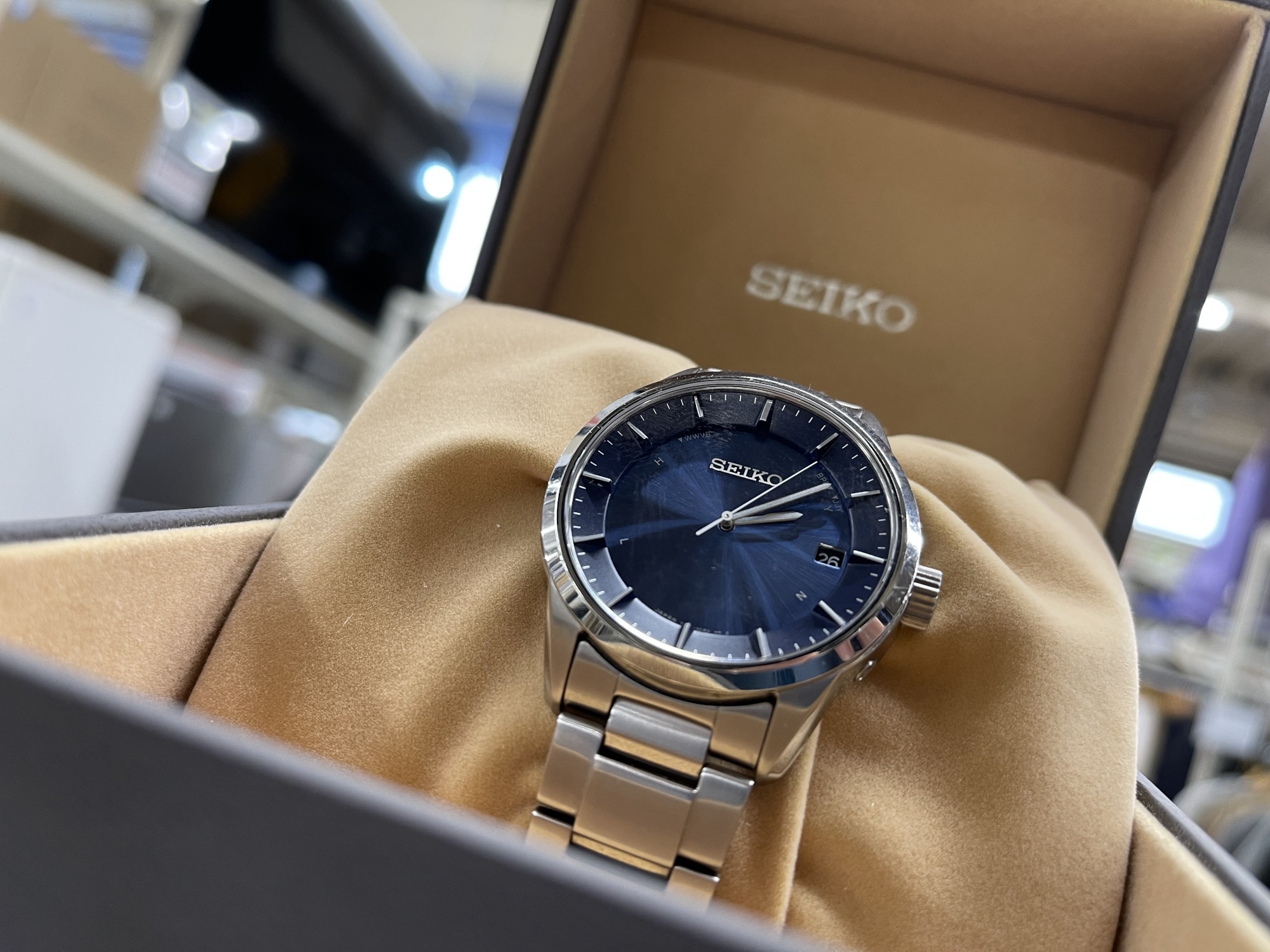 SEIKO】ソーラー充電腕時計 7B24-0BP0を買取入荷致しました
