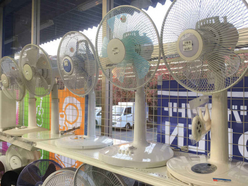 扇風機の除湿機