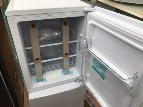 未使用品の2ドア冷蔵庫