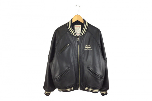 メンズファッションのレザー　ジャケット　カウハイド
