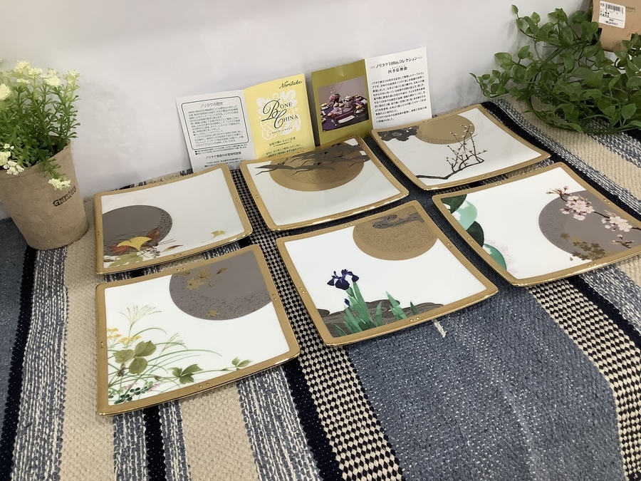 咲*a様 ◆希少！！◆　Noritake　ノリタケ　100周年記念　四季彩舞曲 Noritake ノリタケ 100周年記念 四季彩舞曲 碗皿六客 アソート