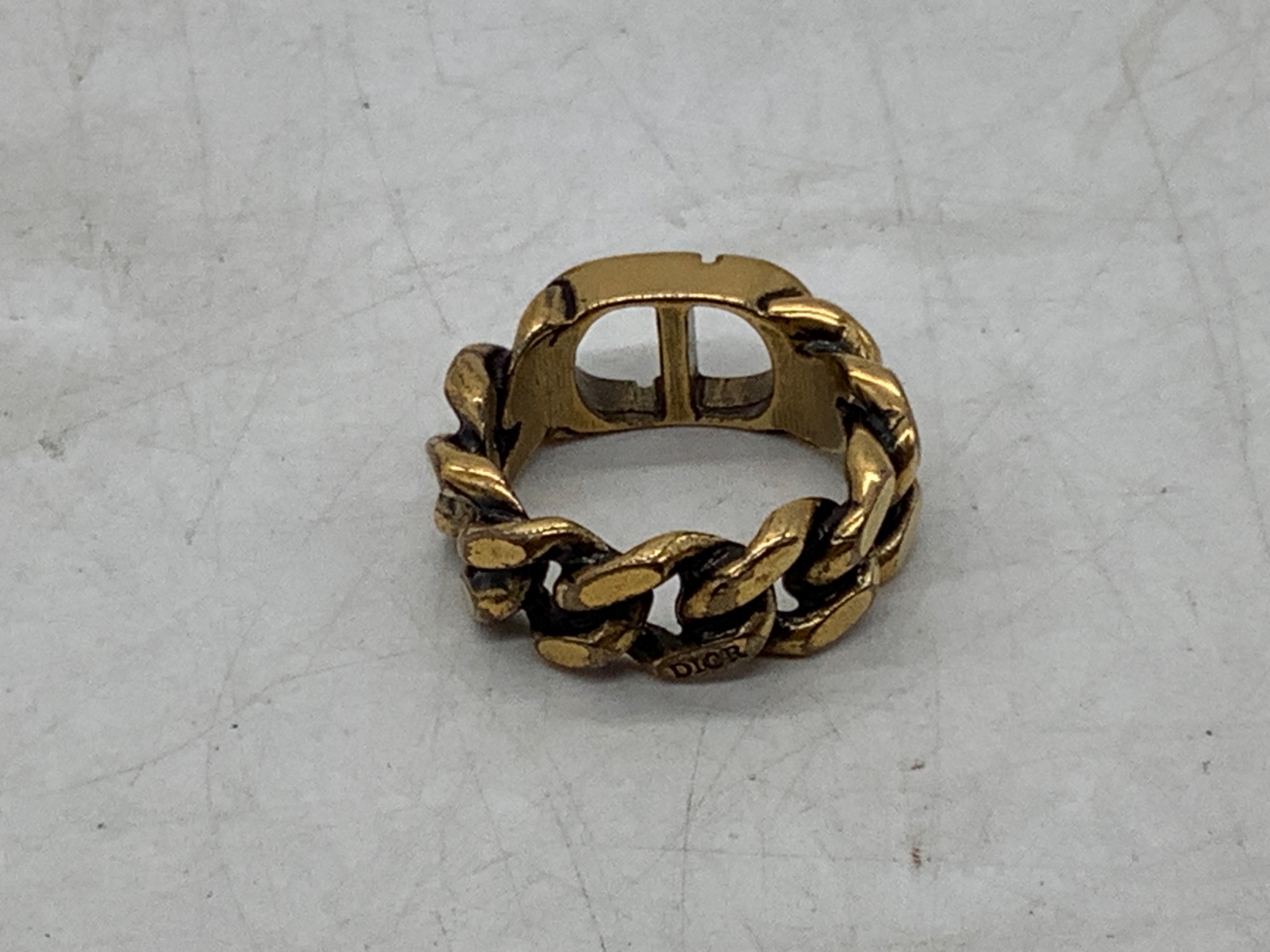DIOR 30 モンテーニュ プレステージ リング 30 Montaigne Prestige Ring Gold-Finish Metal and Silver-Tone