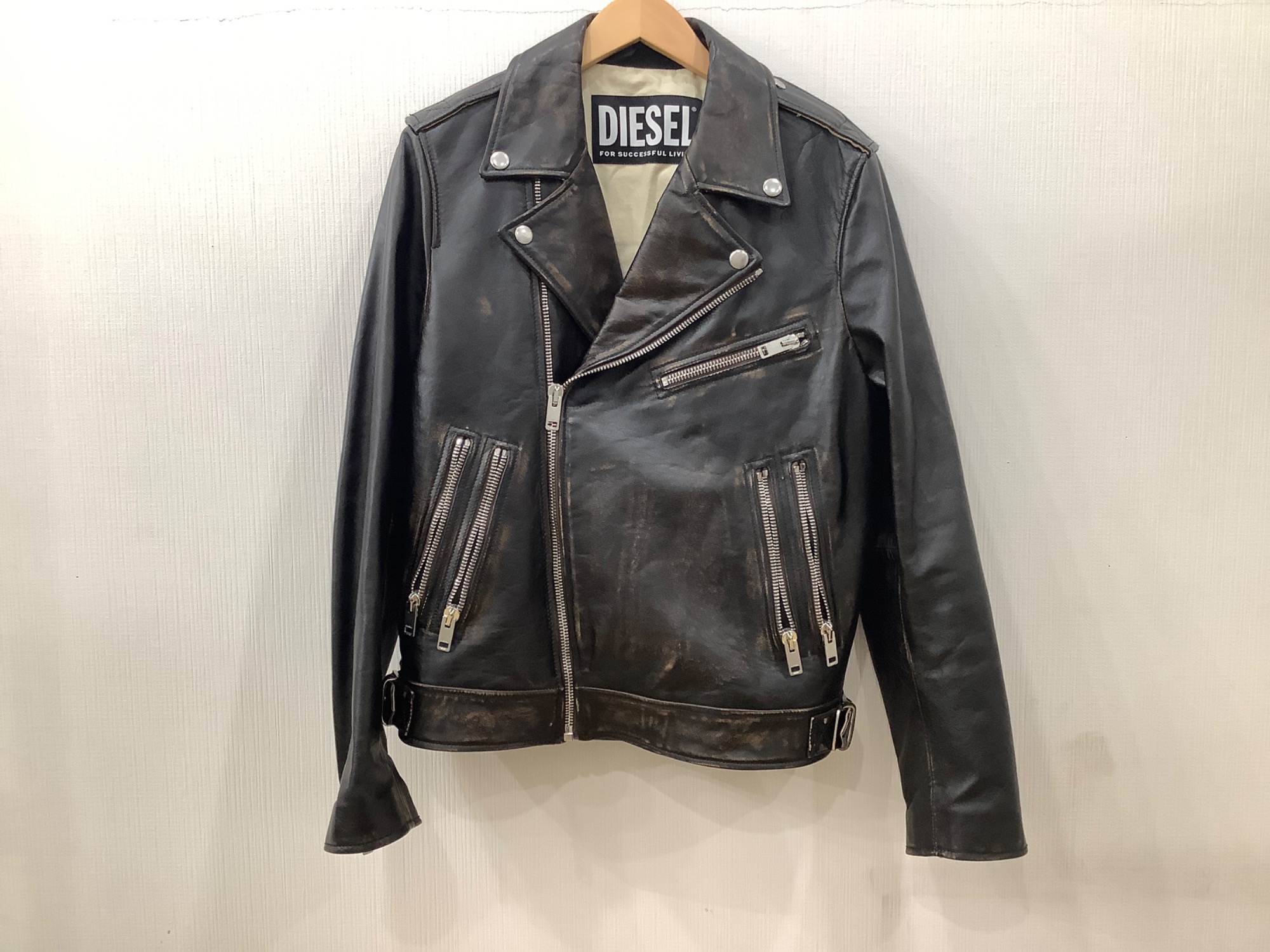 DIESEL（ディーゼル）ダブルライダースジャケット買取入荷いたし