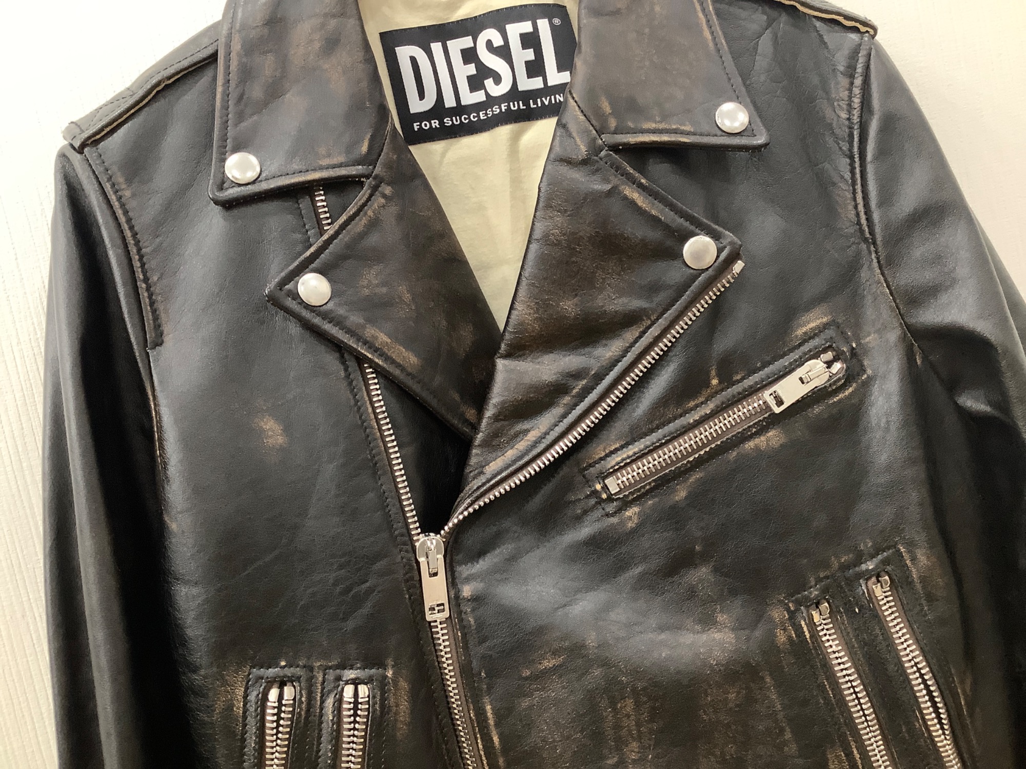 DIESEL（ディーゼル）ダブルライダースジャケット買取入荷いたし