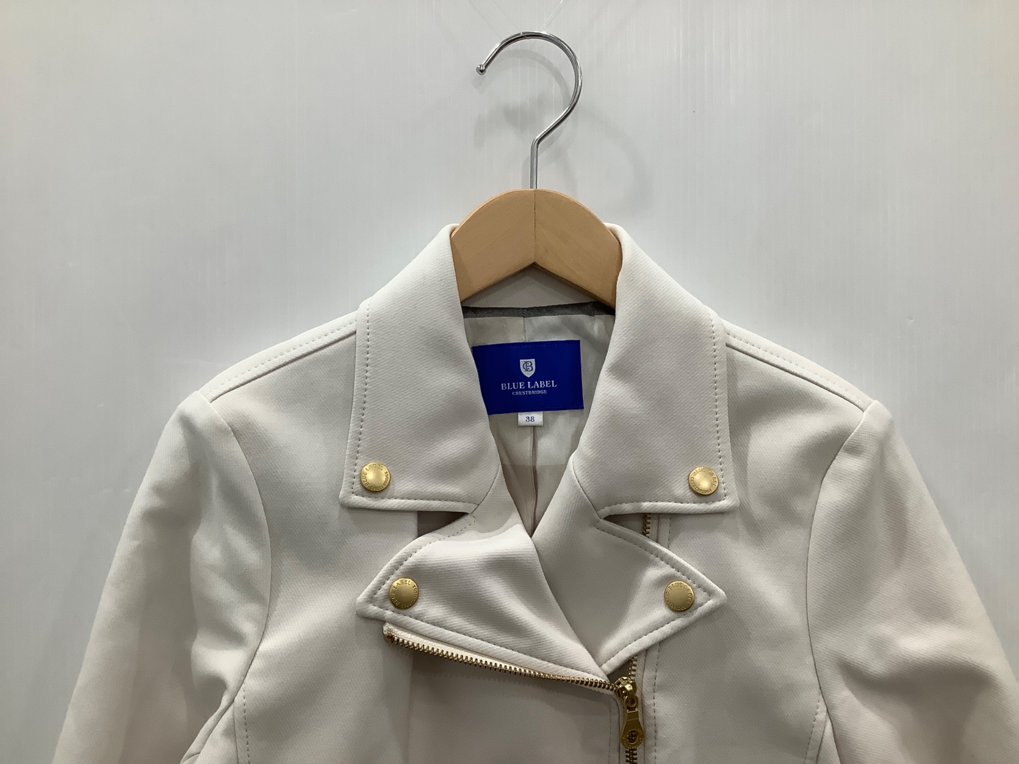 BLUE LABEL CRESTBRIDGE ダブルライダースジャケット 38 BLUE LABEL CRESTBRIDGE】ダブルライダースジャケット 買取入荷しま