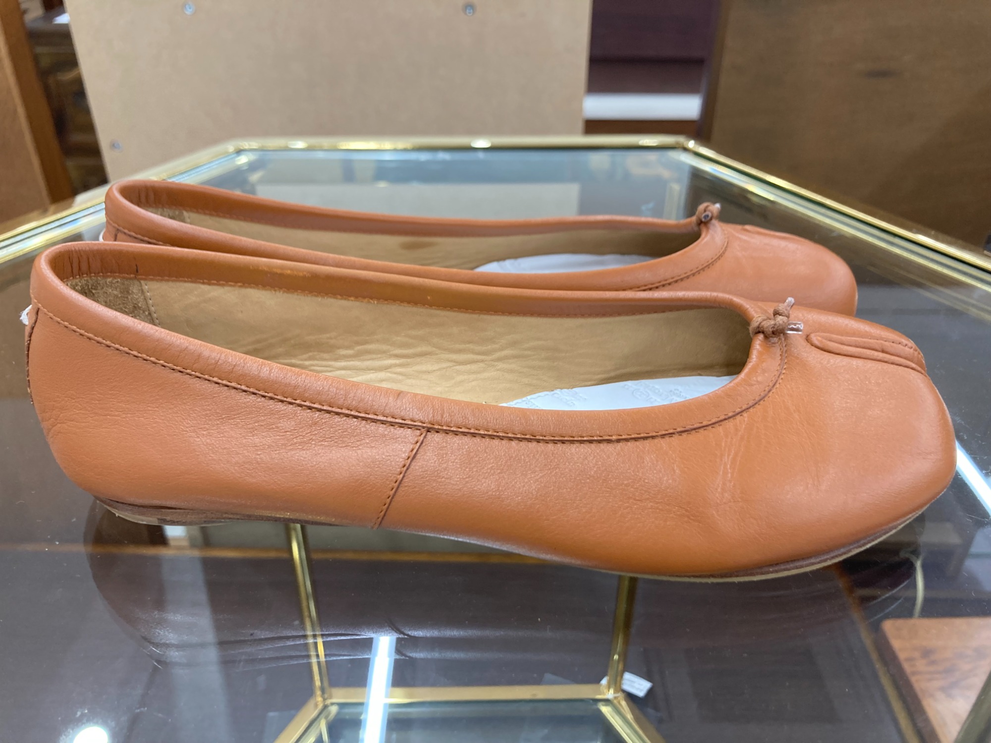 【未使用品】MM6 Maison Margiela フラットシューズ 37 MM6 - MM6 BALLET SHOES 37.0 ほぼ未使用 裏張り済み☆の通販 by