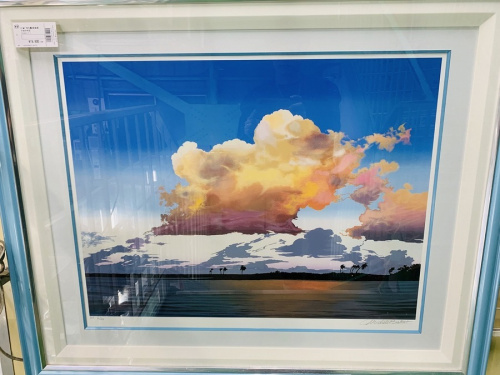 インテリア雑貨の夕凪の浜辺