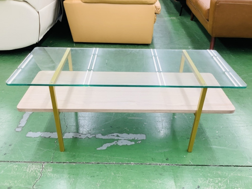 テーブルのガラストップコーヒーテーブル