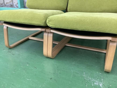 ベンチダイニング3点セットの無印良品