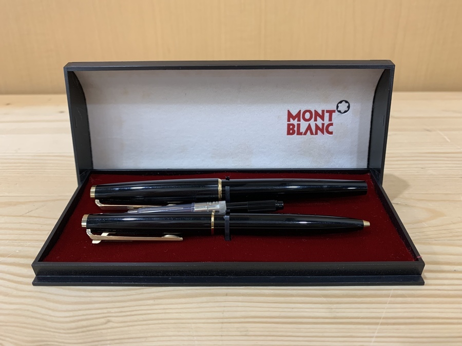 MONTBLANC ボールペン　ケース２点セット MONTBLANC/モンブラン】ボールペンセット マイスターシュテュック 2P