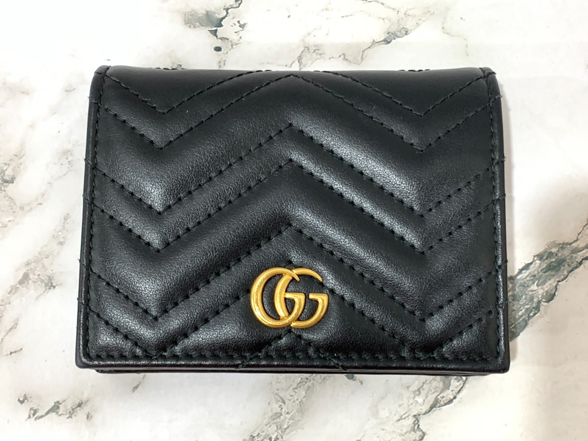 GUCCI/グッチ】GGマーモント キルティングウォレット 466492が