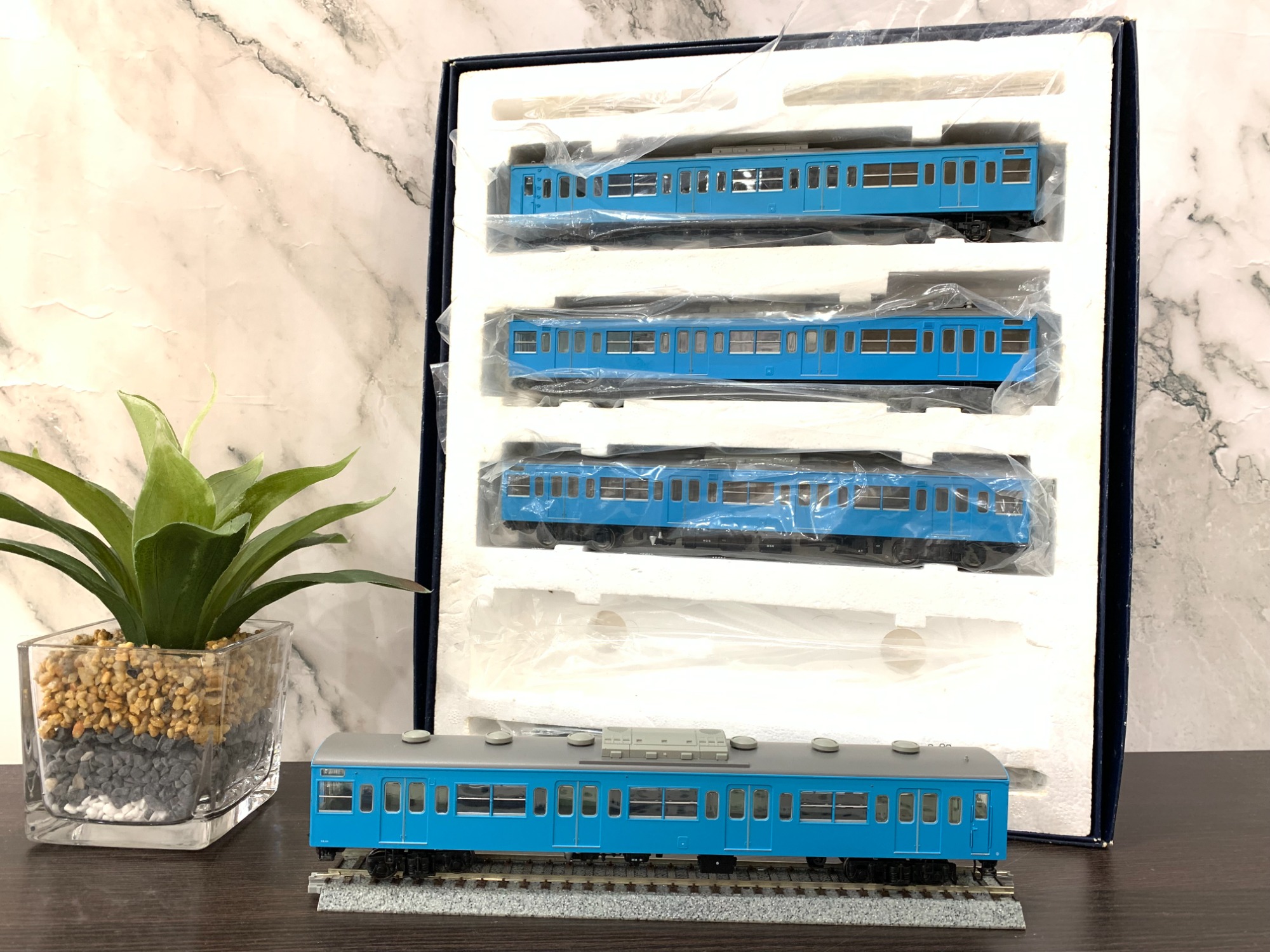 【HO】103系　スカイブルー　10両 T022-12 国鉄103系 スカイブルー 低運転台タイプ 4両基本セット (JNR