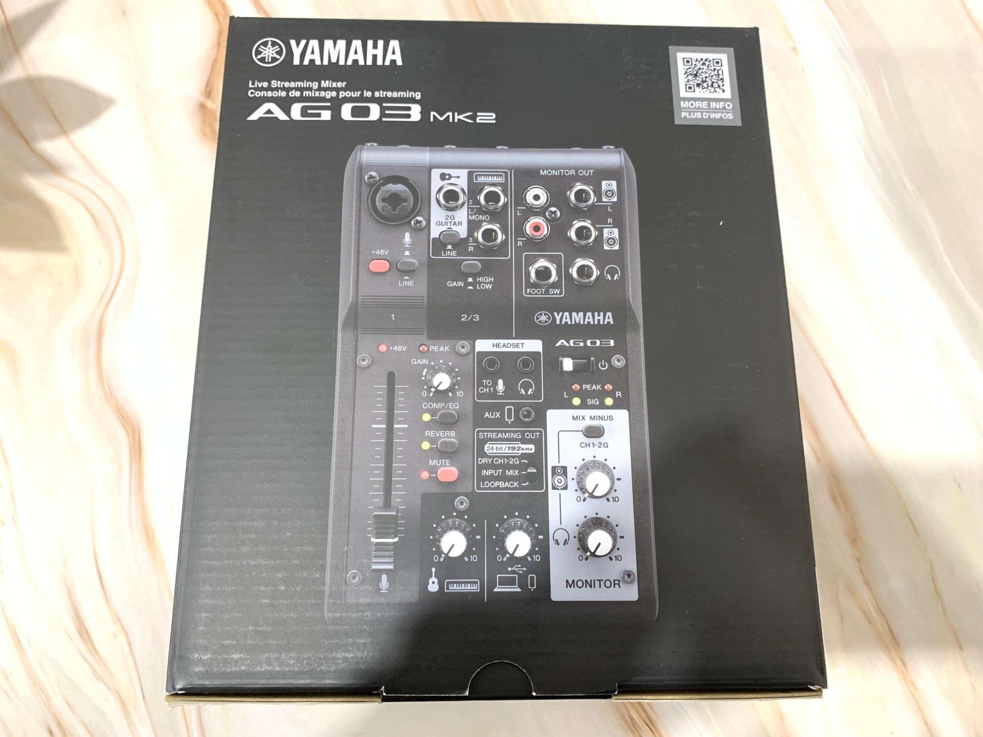 YAMAHA AG06MK2 ストリーミングミキサー 配信機材 ヤマハ 箱あり YAMAHA ( ヤマハ ) AG06MK2 W 6chライブストリーミングミキサー