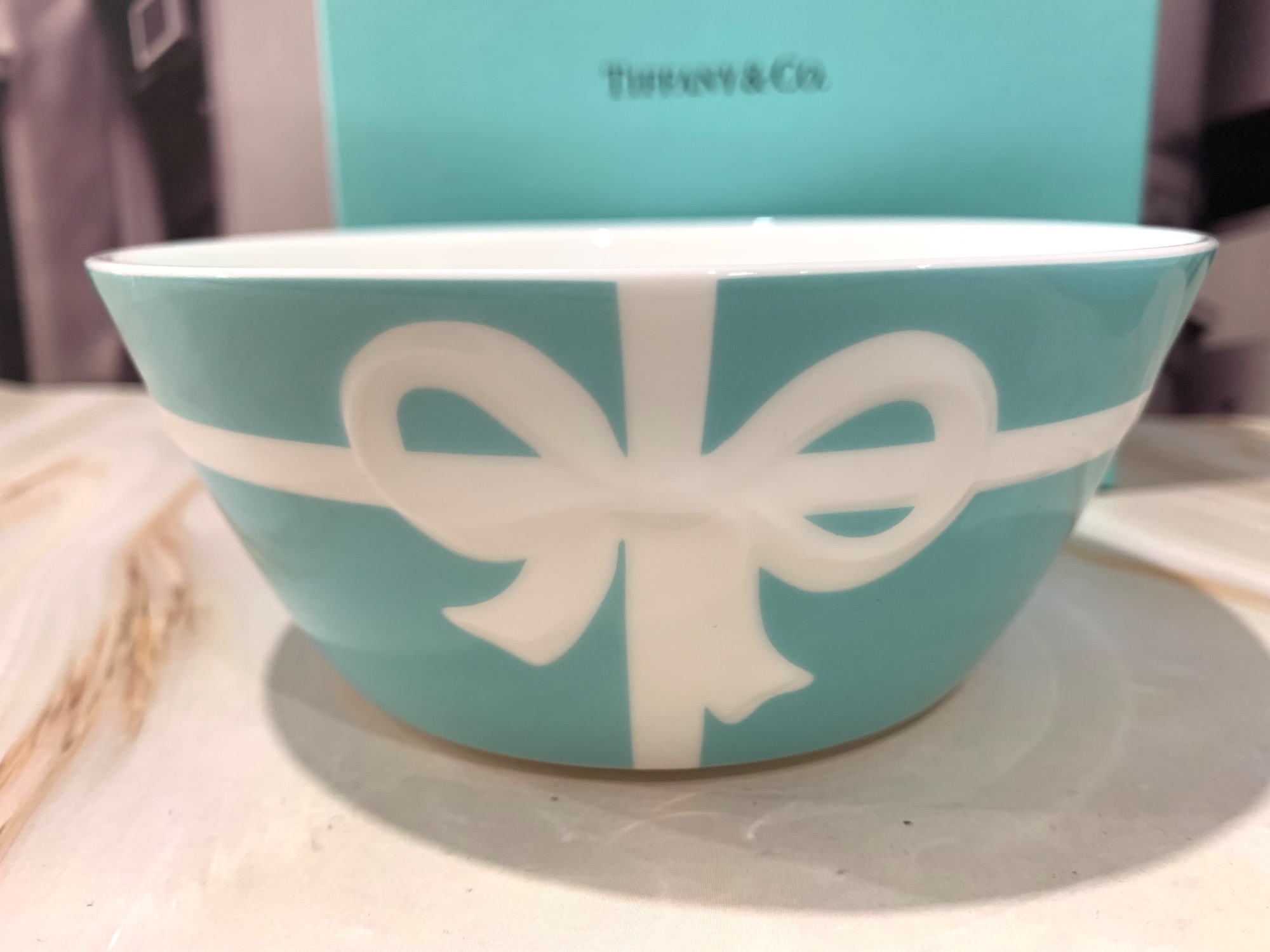 TIFFANY&Co. 未使用 ティファニー ボウシリーズ リボン ブルー