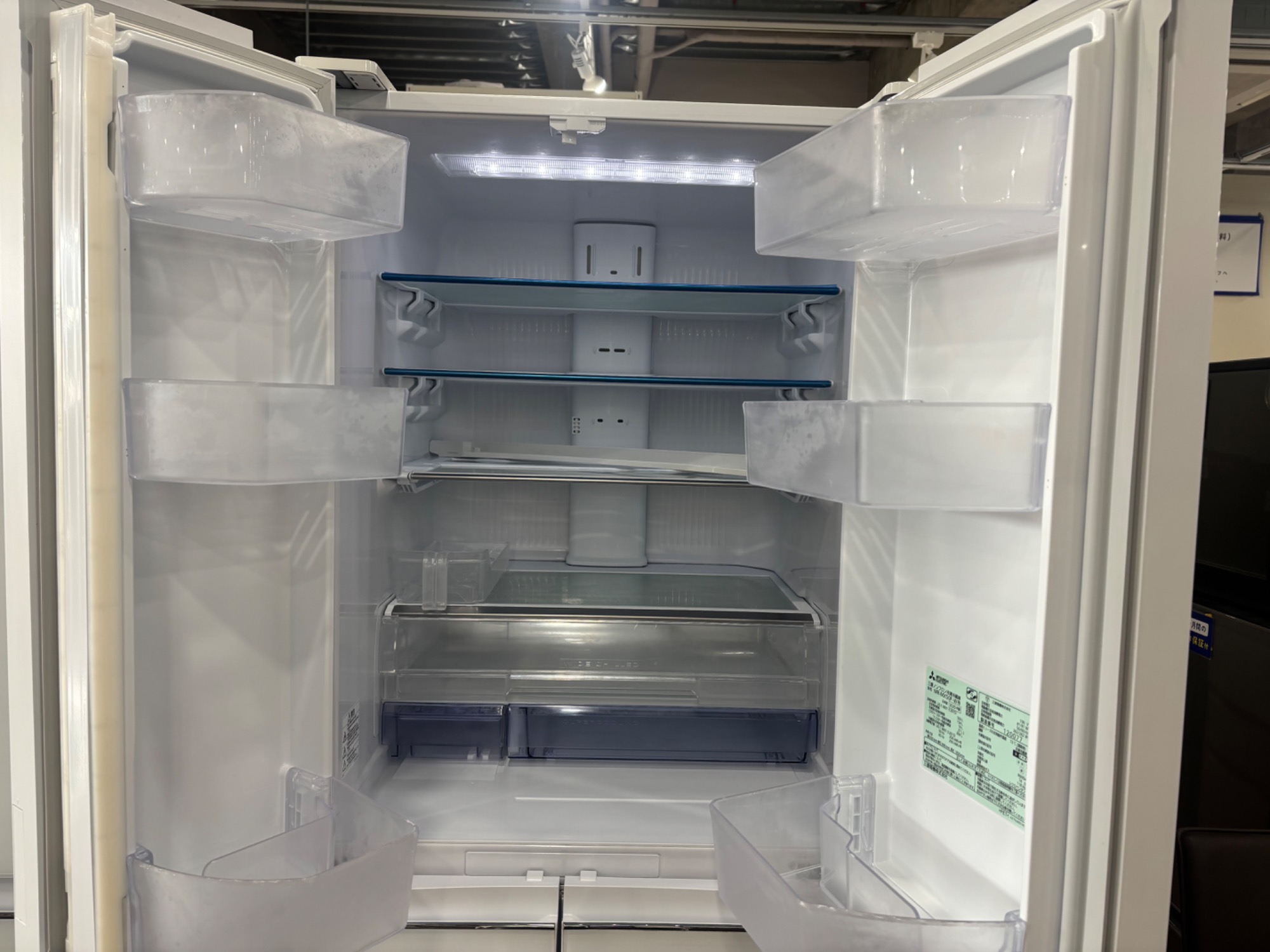 MITSUBISHI 6ドア冷蔵庫 ファン式【6ヵ月動作保証付き】買取入荷しま 
