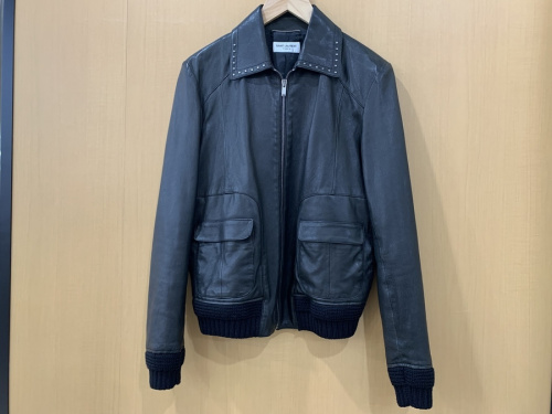 ジャケットのシングルラムレザージャケット
