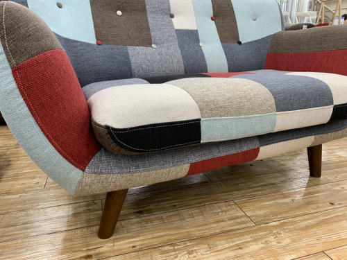 パッチワークの2人掛け