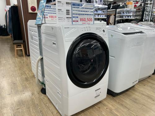 格安❗️コンパクトドラム❗️2021年製 SHARPドラム式洗濯機 ES-S7F 中古品 2021年製 SHARP ドラム式洗濯機 ES-S7F コンパクト ホワイト