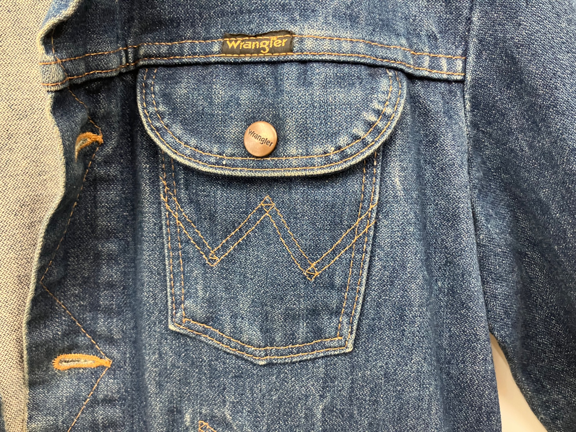 ラングラー　デニムジャケット Wrangler 136PW デニムジャケット 耳付 USA製 80s 44 - メルカリ