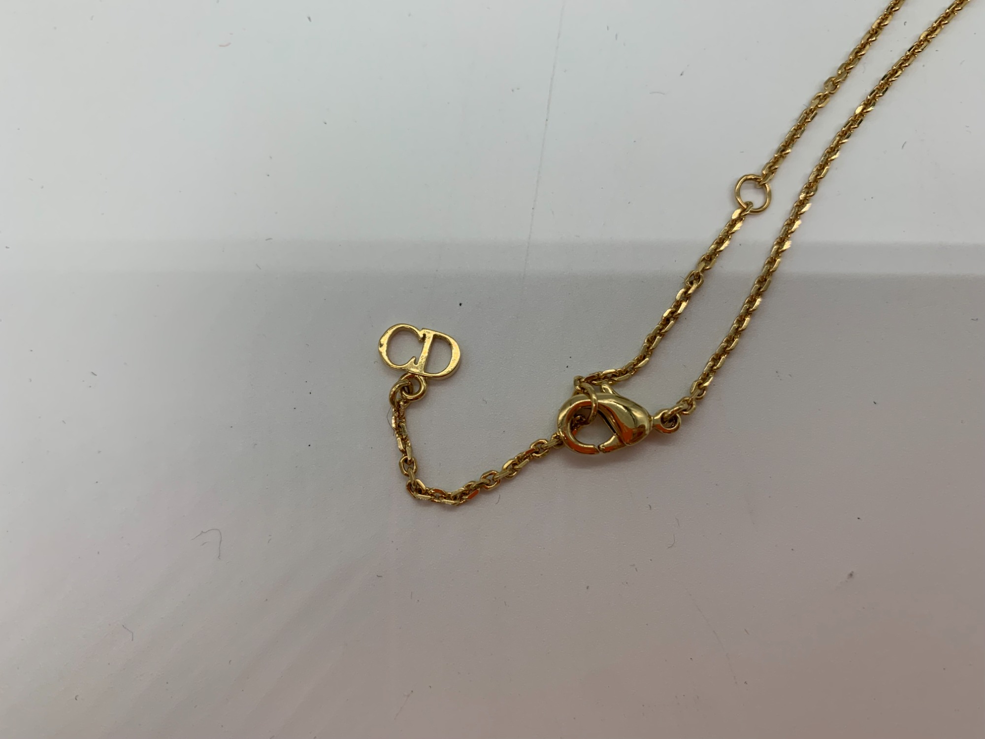DIOR ネックレス　パール　美品 処分予定 Christian-Dior　3メタルレジン