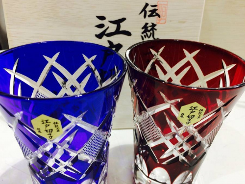 江戸切子のバーバリー(BURBERRY)