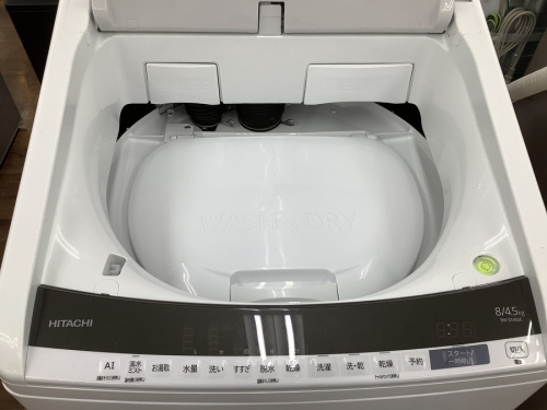 縦型洗濯乾燥機のHITACHI