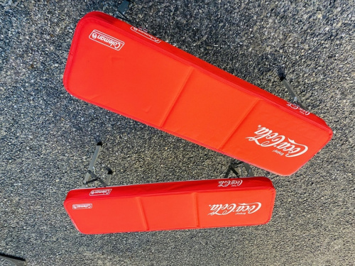 ピクニックベンチセットのCOCA COLA