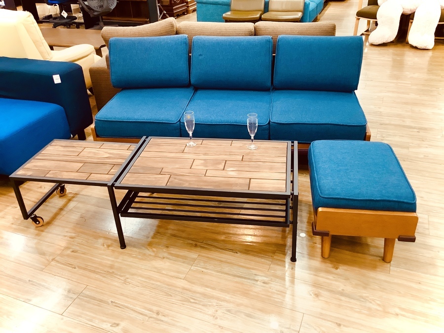 オシャレで便利!!!伸縮ローテーブル入荷しました【愛知蟹江店】｜2021