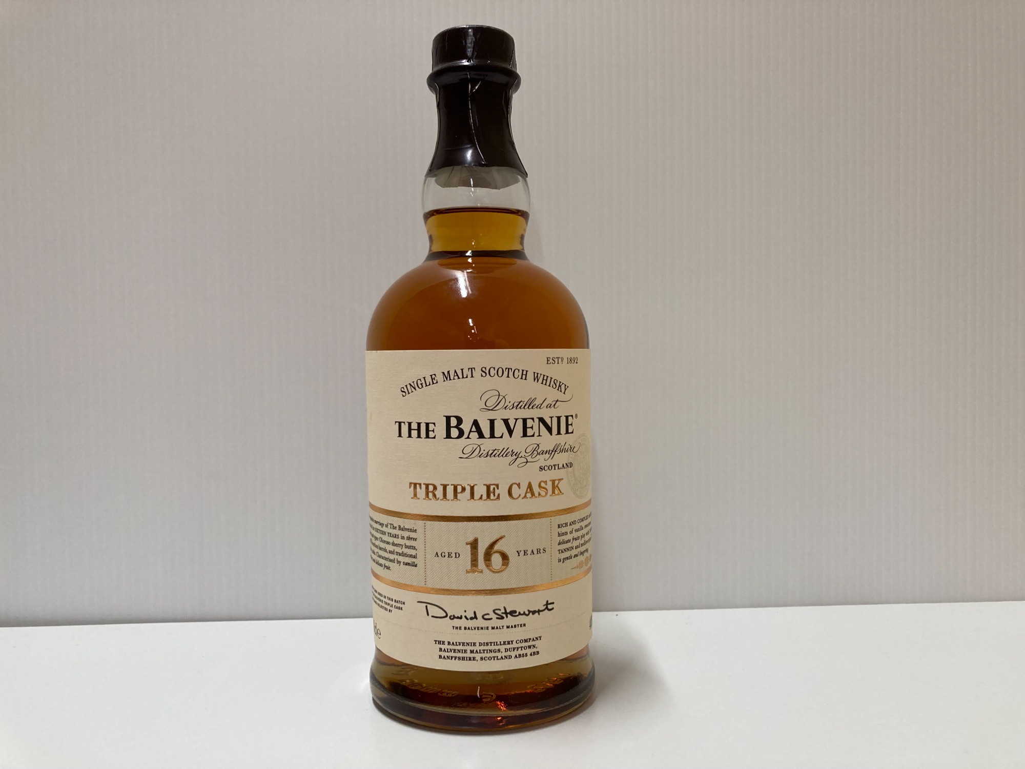 BALVENIE(バルヴェニー)16年トリプルカスクが入荷致しました