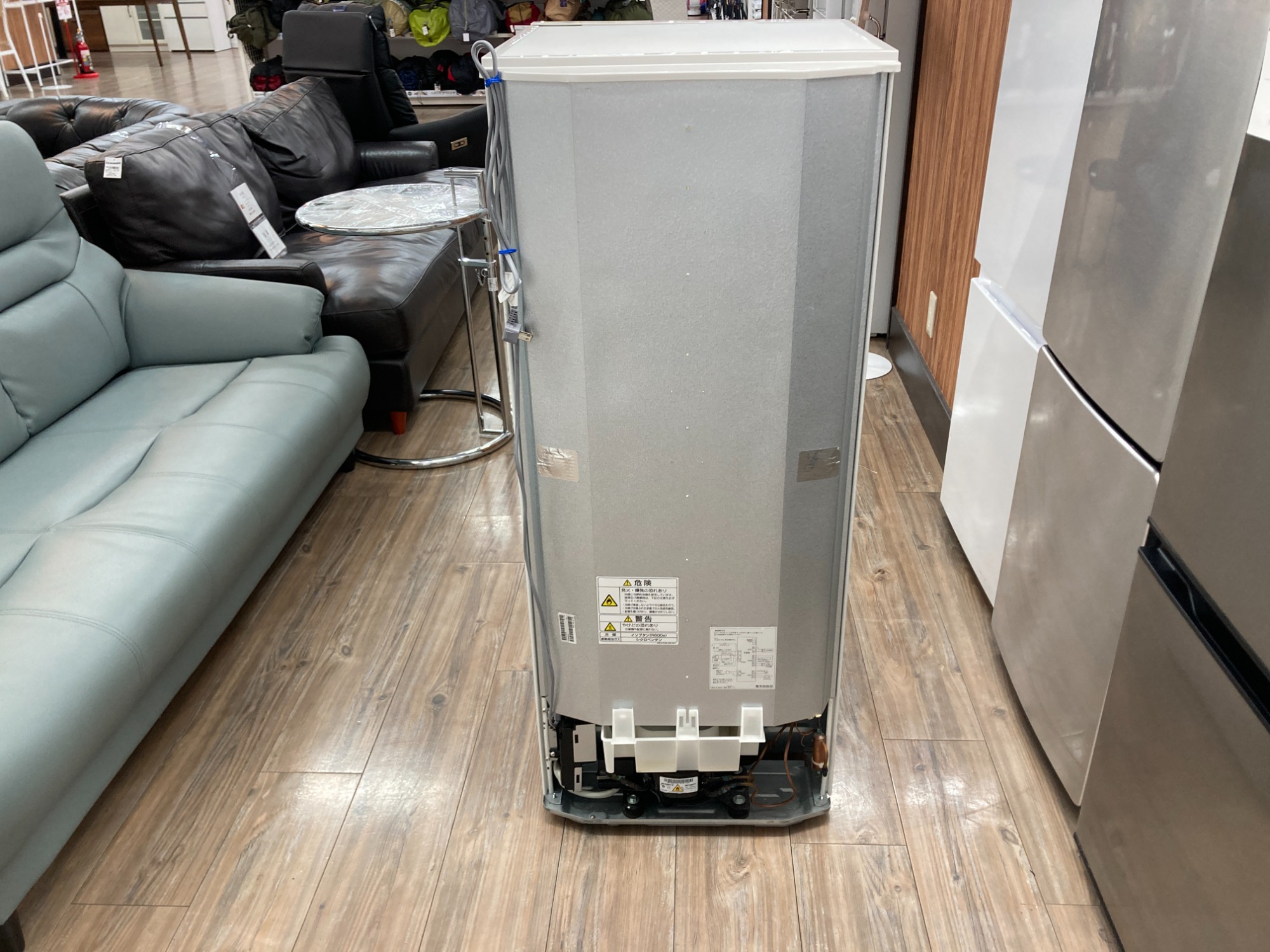 ［無印良品］冷蔵庫　2020年製　MJ-R13A 無印良品、一人暮らし向けの真っ白でシンプルな2ドア冷蔵庫