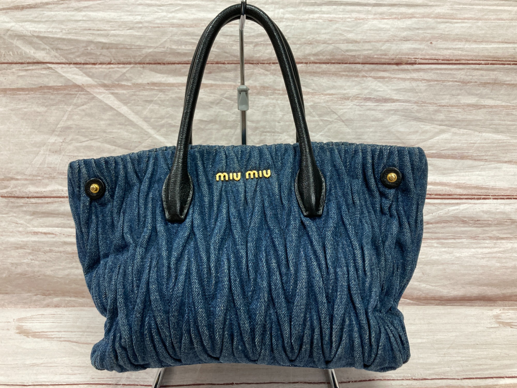 MIU MIU デニム ハンドバッグ 楽天市場】【バッグ】Miu Miu ミュウ ミュウ ミュウミュウ デニム