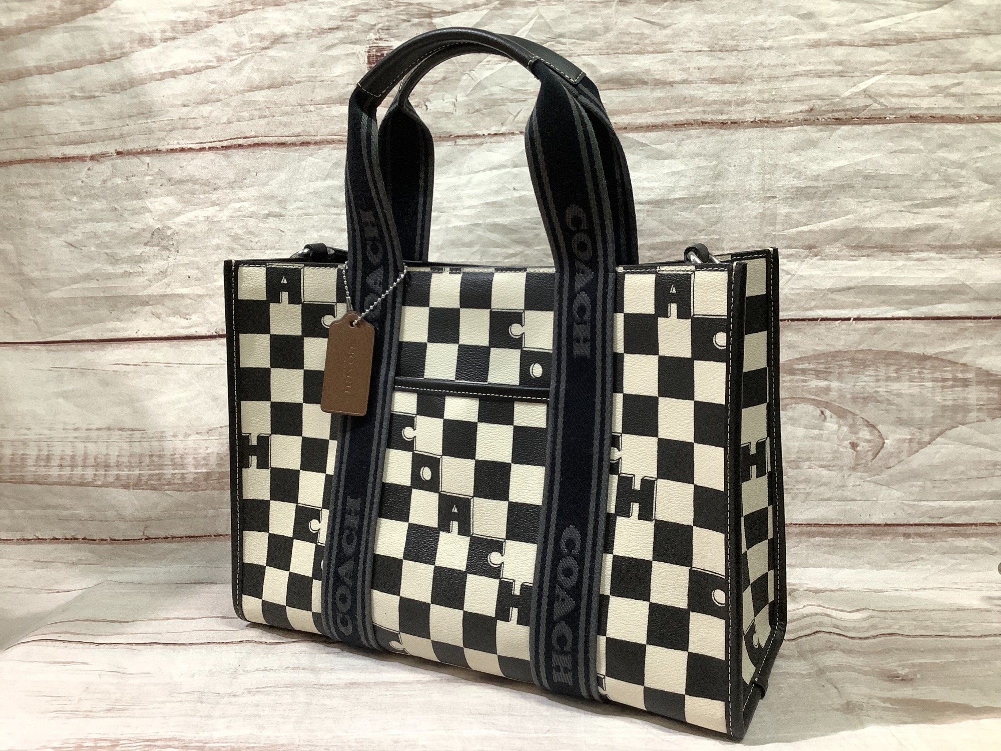 COACHI (コーチ) 2WAYバッグ CR101 スミストート・チェッカーボード