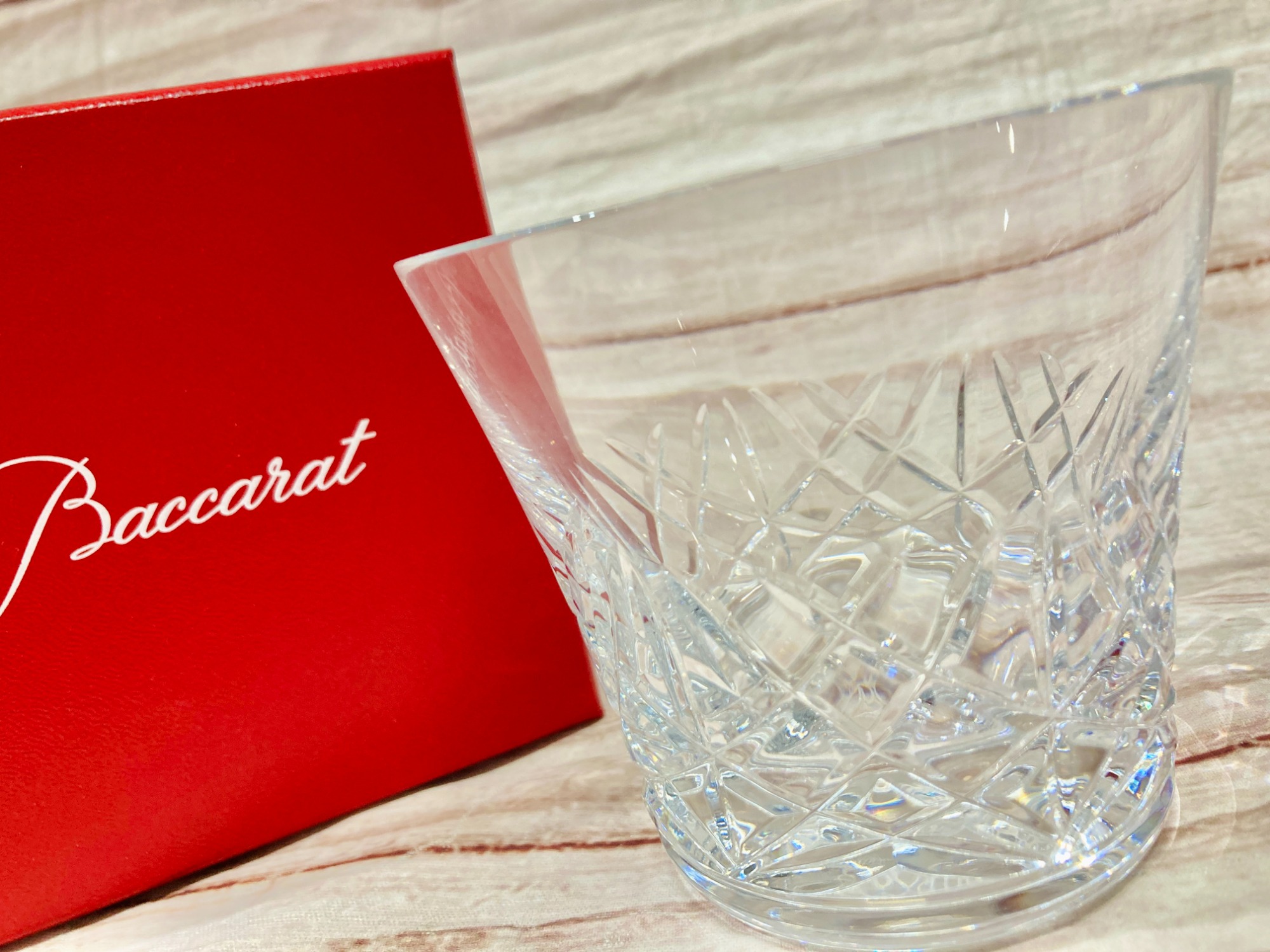 バカラ　　　32年前に専門店で購入 スマホで購入】Baccarat（バカラ）ロックグラス 名古屋