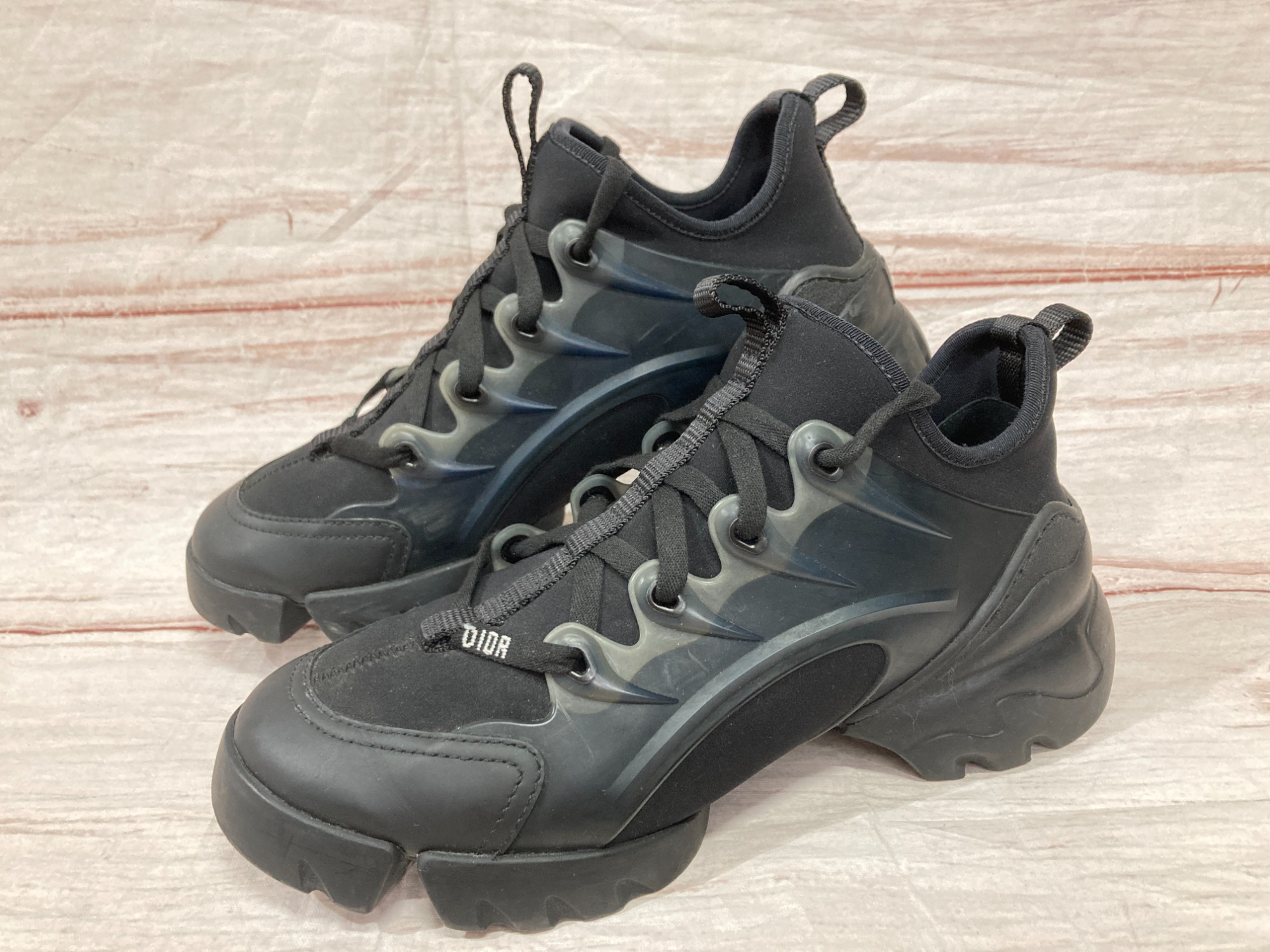 Dior デイオールD-connect スニーカー ウォーターグレー 37 Dior デイオールD-connect スニーカー ウォーターグレー 37
