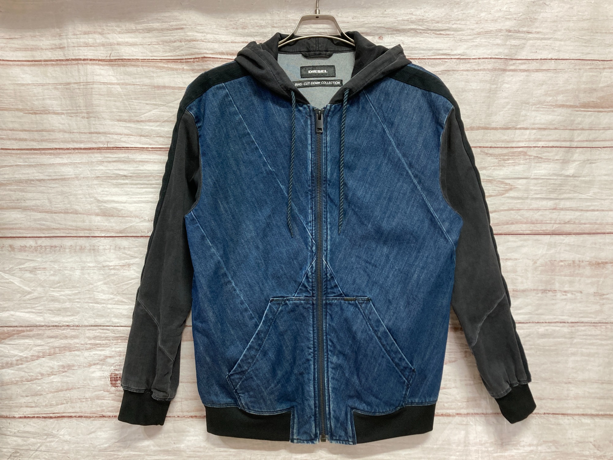 スマホで購入】DIESEL (ディーゼル) デニムジップパーカー メンズS が