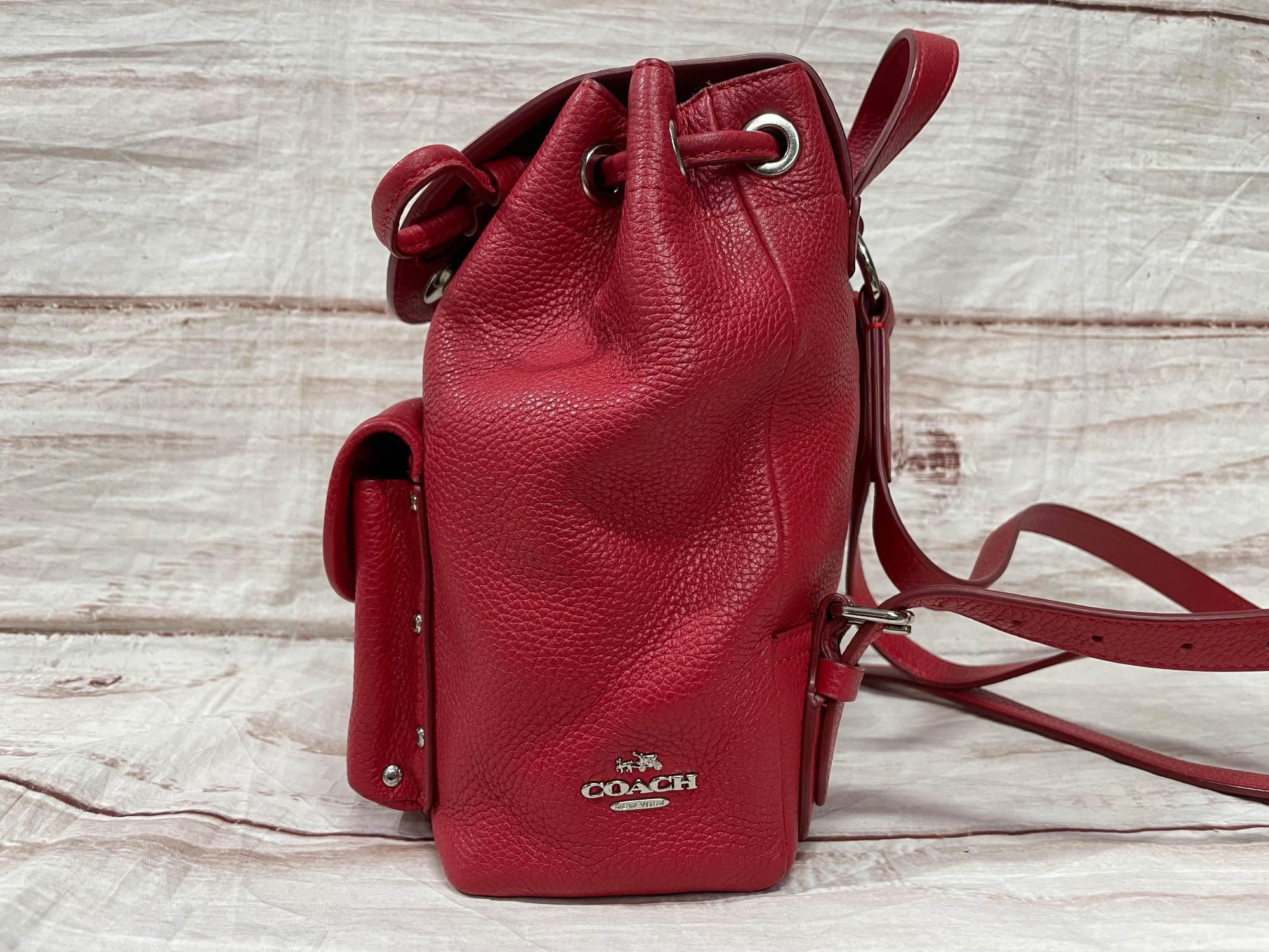 スマホで購入】COACH（コーチ）リュック レザー 程度B 37581 程度B