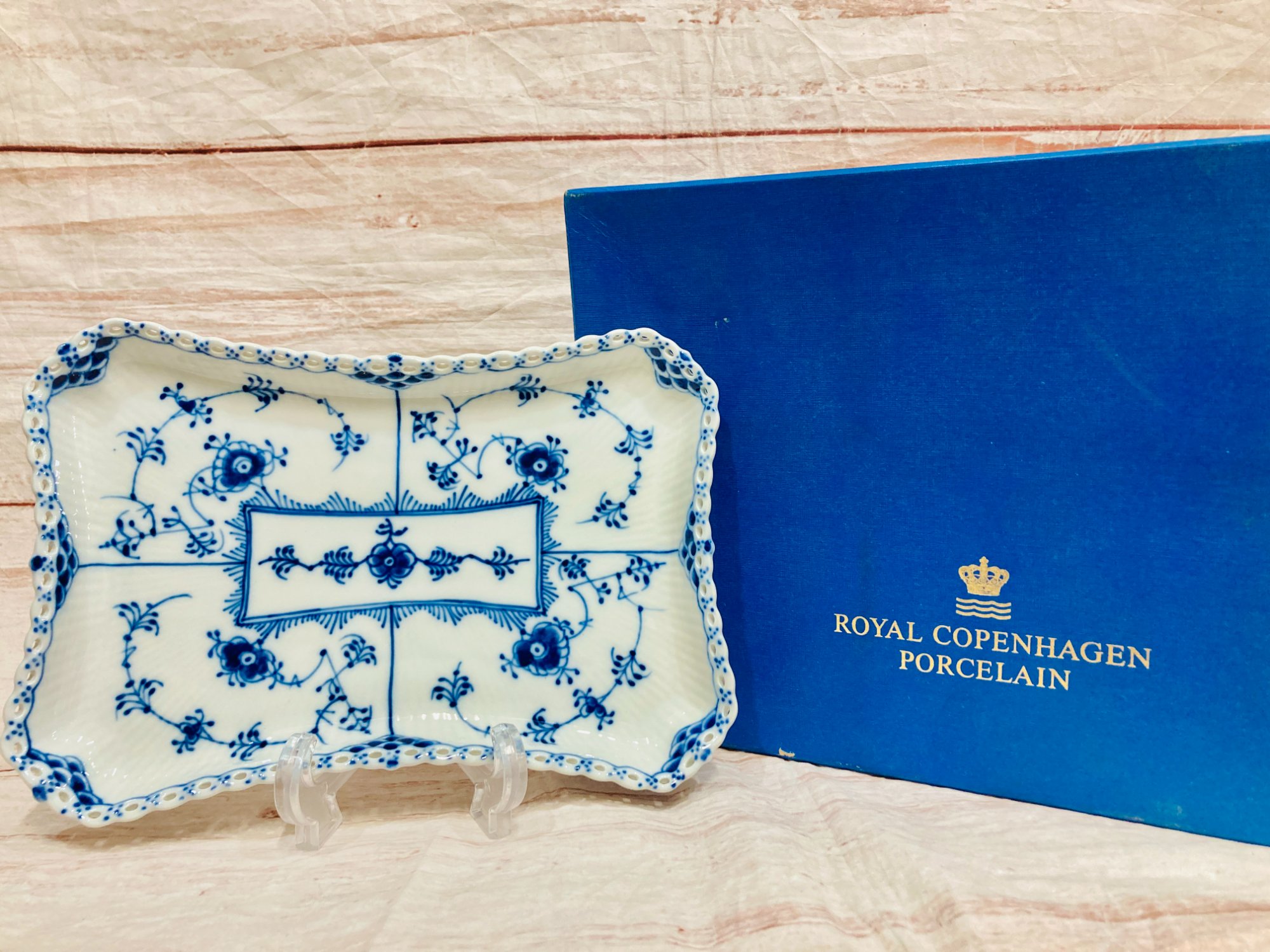 ロイヤルコペンハーゲン　ブルーフルーテッド　ジャパニーズ　スクエアプレート　角皿 スマホで購入】【ROYAL COPENHAGEN / ロイヤルコペンハーゲン