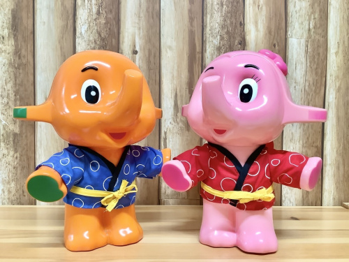 キャラクターグッズの限定サトちゃんサトコちゃんコインバンク